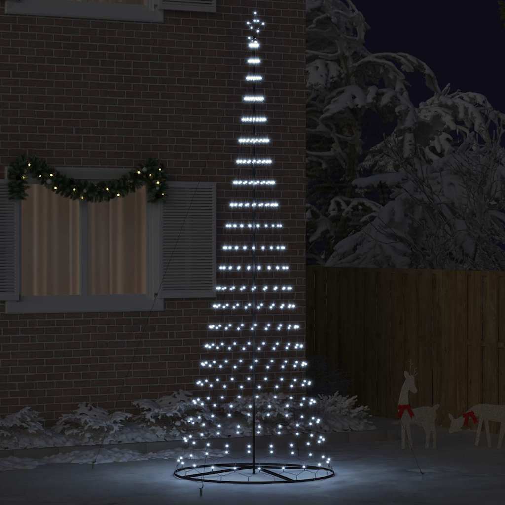 LED Kerstboom met 455 LED met standaard Koudwit 399 cm Metaal
