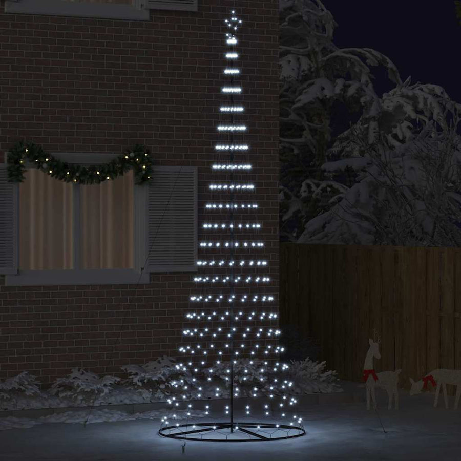 LED Kerstboom met 455 LED met standaard Koudwit 399 cm Metaal