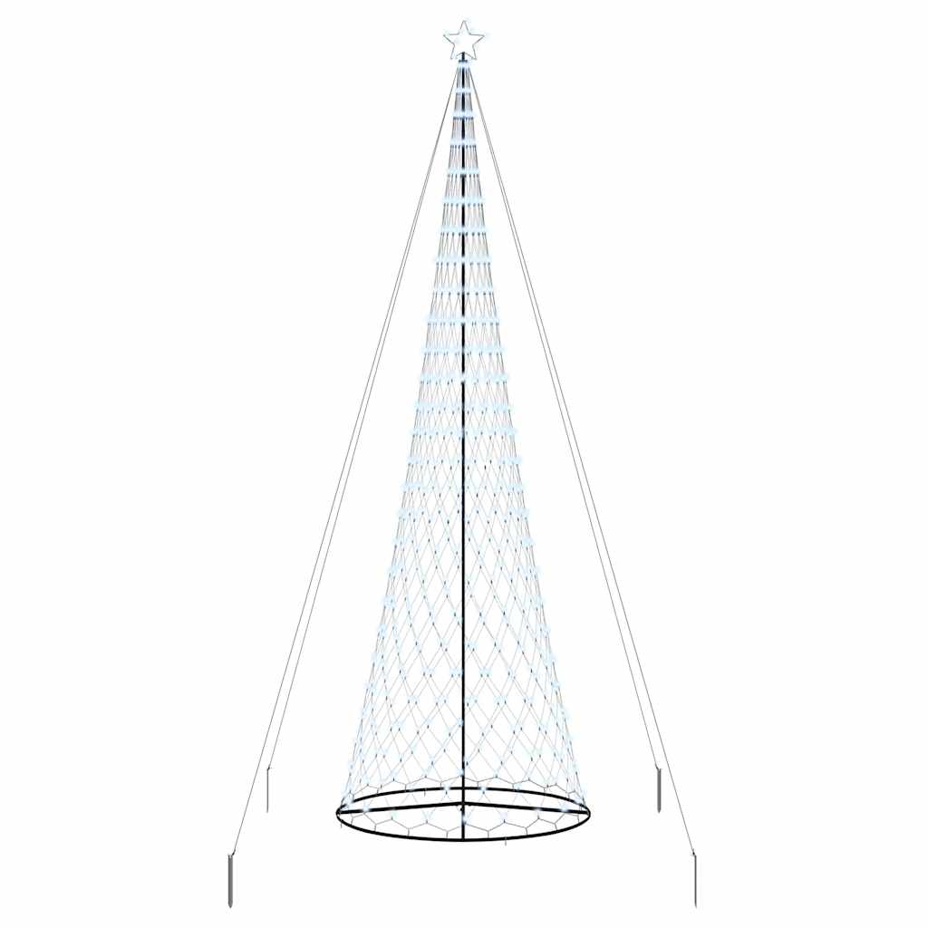 LED Kerstboom met 455 LED met standaard Koudwit 399 cm Metaal
