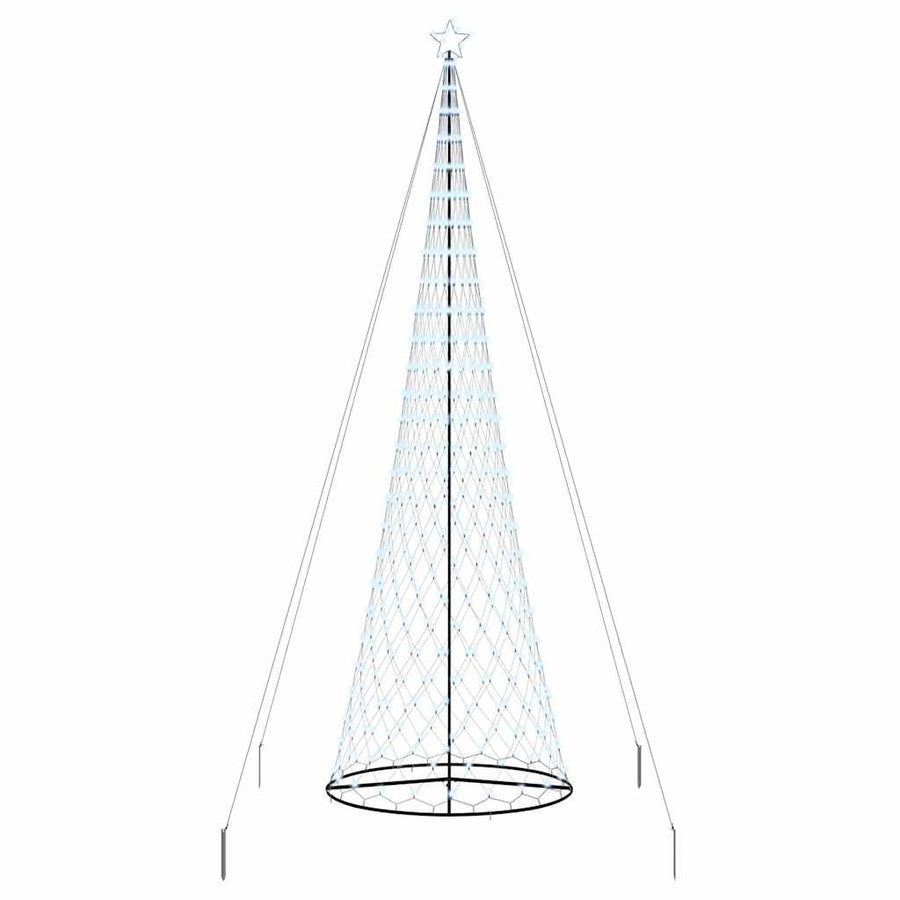LED Kerstboom met 455 LED met standaard Koudwit 399 cm Metaal