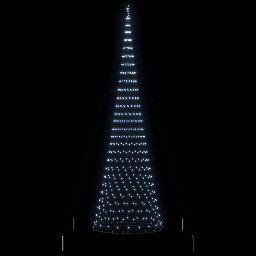 LED Kerstboom met 455 LED met standaard Koudwit 399 cm Metaal
