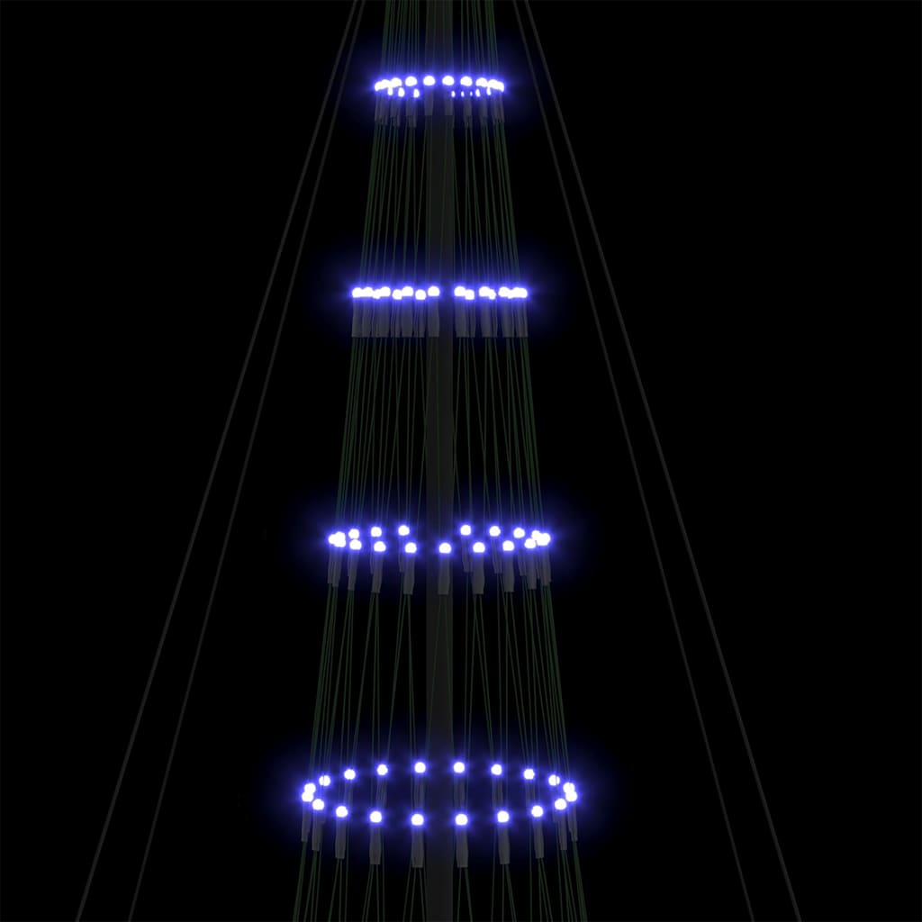 LED Kerstboom Blauw 400 cm Metaal