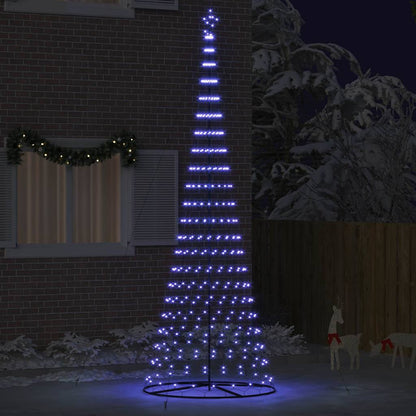 LED Kerstboom Blauw 400 cm Metaal