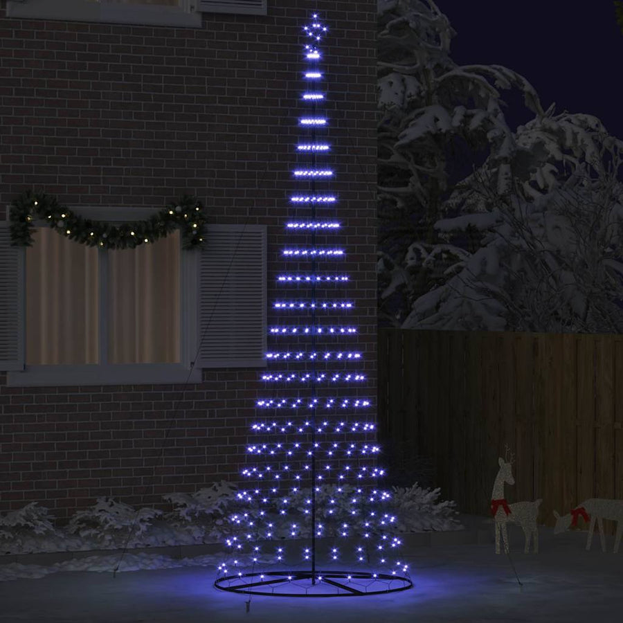 LED Kerstboom Blauw 400 cm Metaal