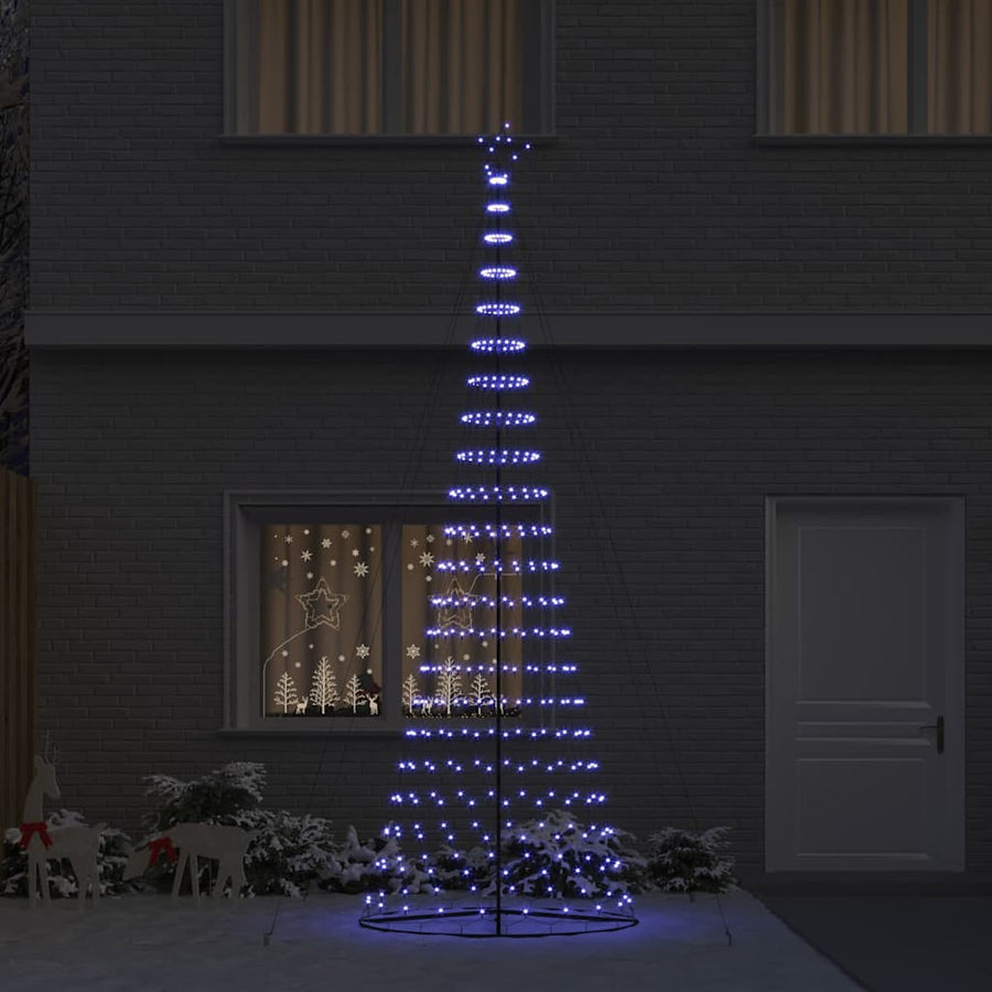 LED Kerstboom Blauw 400 cm Metaal