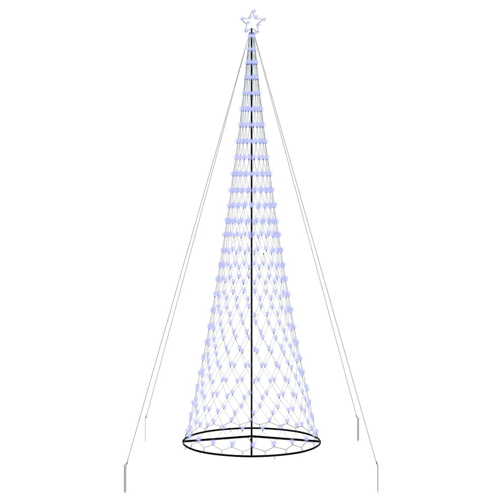 LED Kerstboom Blauw 400 cm Metaal