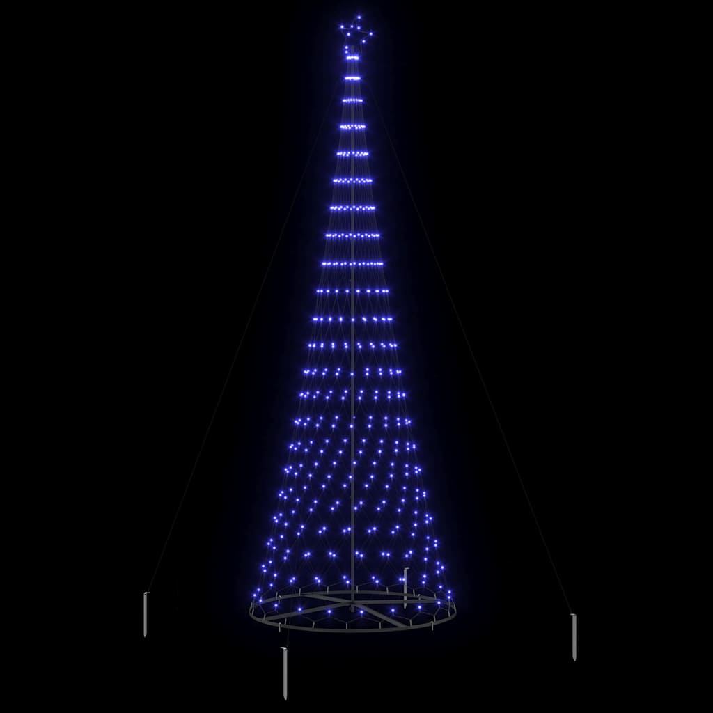LED Kerstboom Blauw 400 cm Metaal