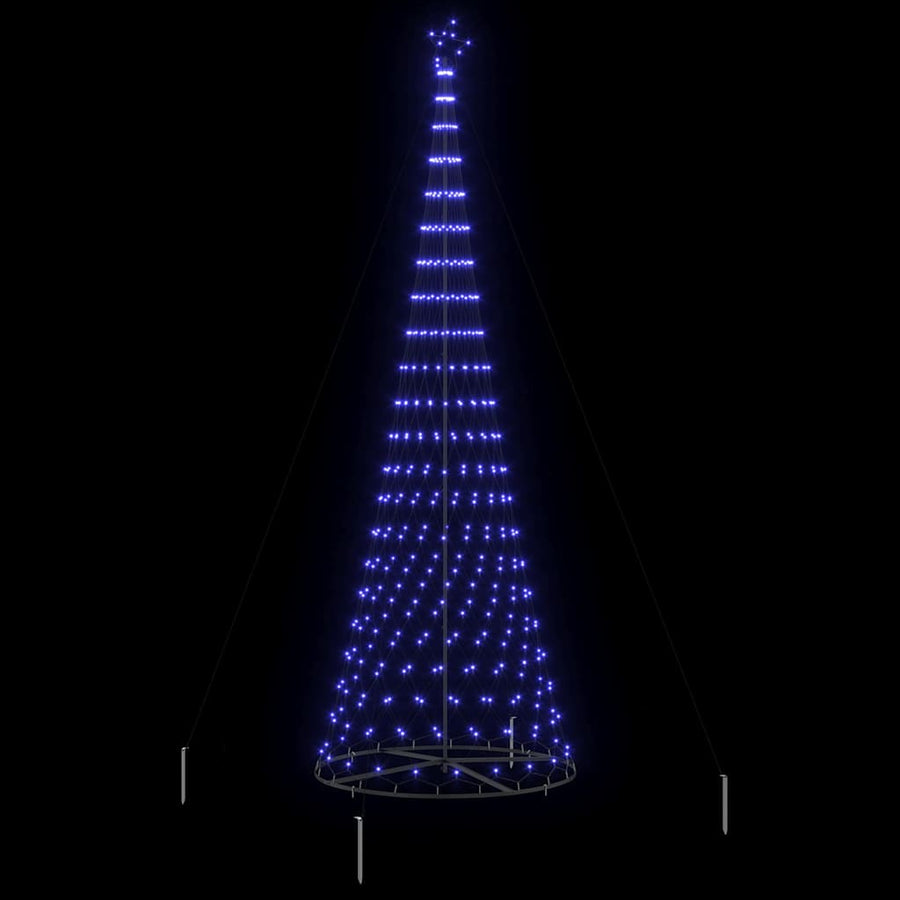LED Kerstboom Blauw 400 cm Metaal