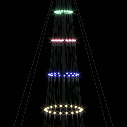 LED Kerstboom Multikleur 138.5 x 138.5 x 399 cm Metaal
