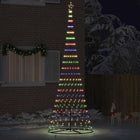 LED Kerstboom 184.5 cm multikleur metaal