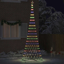 LED Kerstboom Multikleur 138.5 x 138.5 x 399 cm Metaal