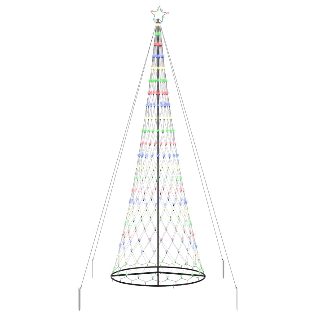 LED Kerstboom Multikleur 138.5 x 138.5 x 399 cm Metaal