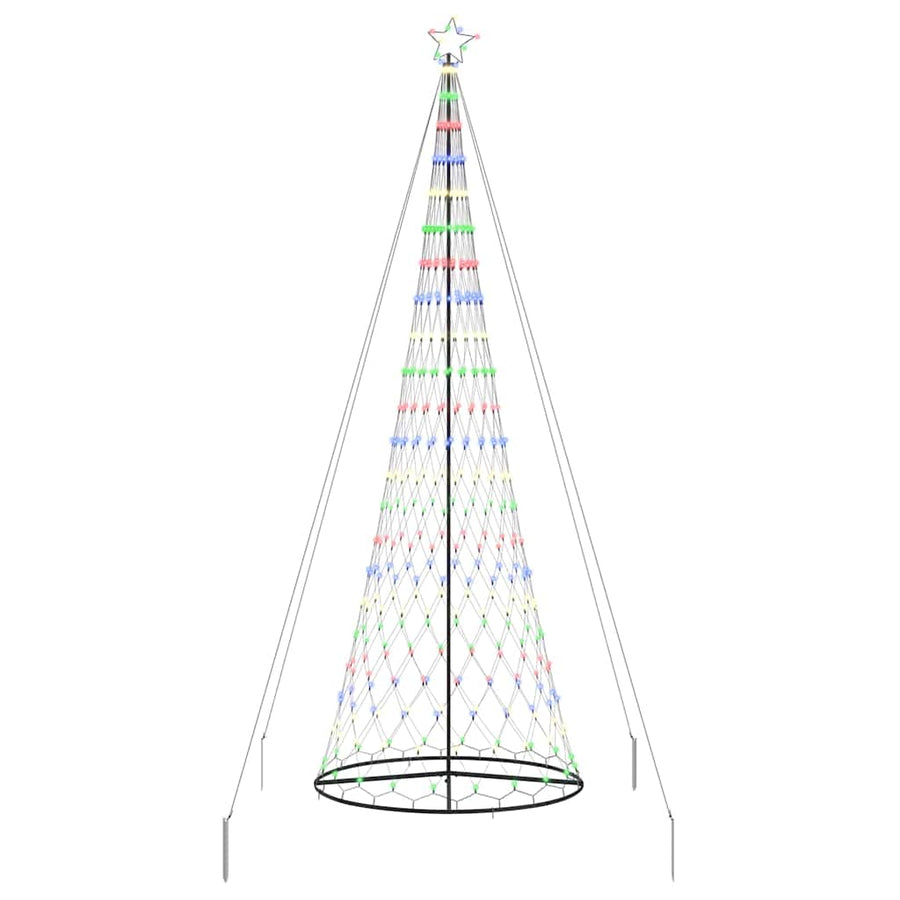 LED Kerstboom Multikleur 138.5 x 138.5 x 399 cm Metaal