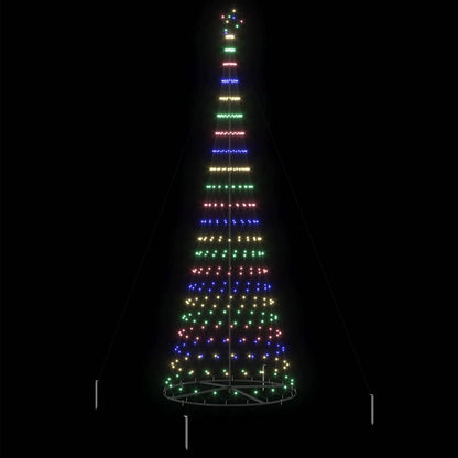 LED Kerstboom Multikleur 138.5 x 138.5 x 399 cm Metaal