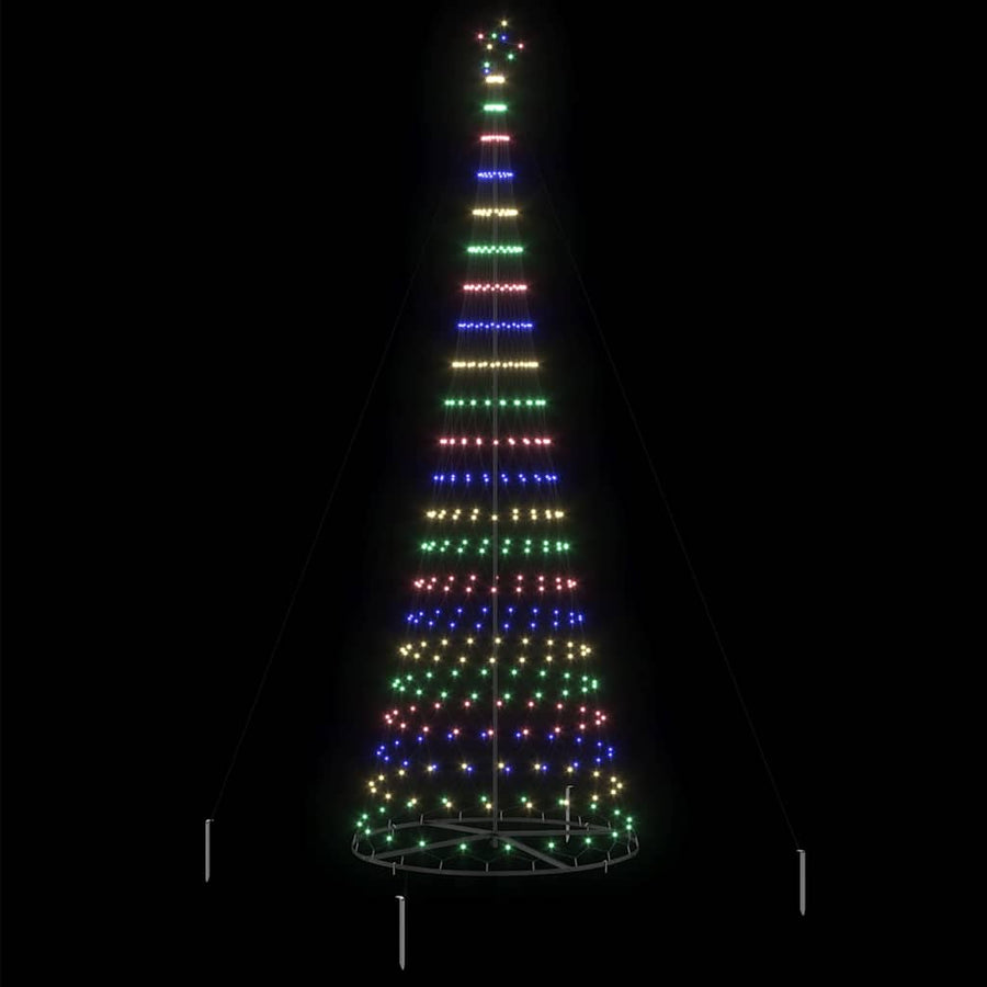 LED Kerstboom Multikleur 138.5 x 138.5 x 399 cm Metaal
