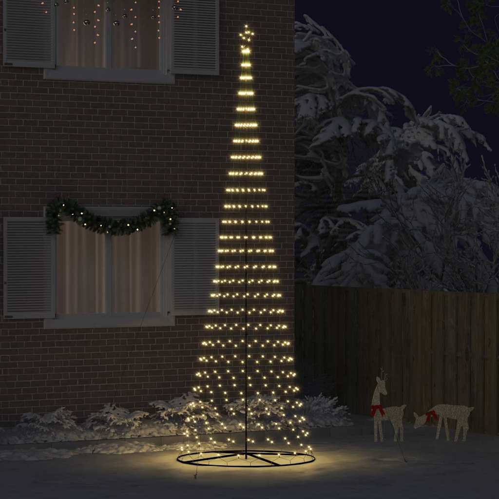 LED Kerstboom met 555 LED met standaard Warmwit 500 cm Metaal