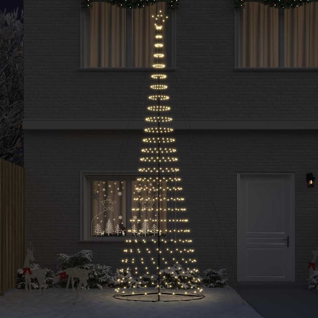 LED Kerstboom met 555 LED met standaard Warmwit 500 cm Metaal