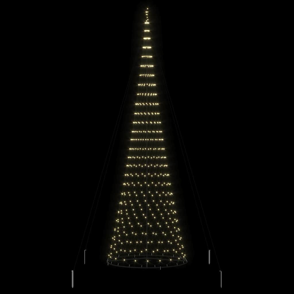 LED Kerstboom met 555 LED met standaard Warmwit 500 cm Metaal