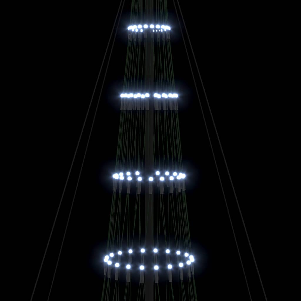Led Kerstboom Met 555 Led Met Standaard Koudwit 500 Cm Metaal