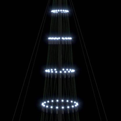 Led Kerstboom Met 555 Led Met Standaard Koudwit 500 Cm Metaal