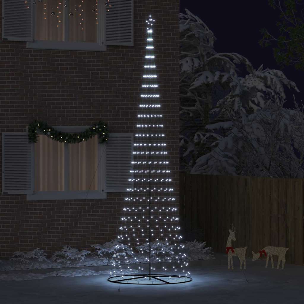 Led Kerstboom Met 555 Led Met Standaard Koudwit 500 Cm Metaal