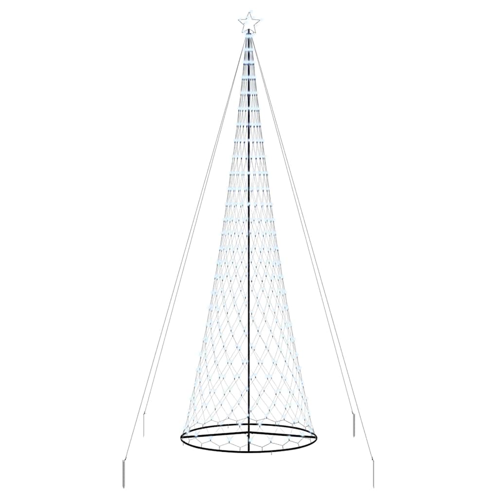 Led Kerstboom Met 555 Led Met Standaard Koudwit 500 Cm Metaal