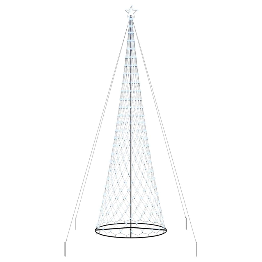Led Kerstboom Met 555 Led Met Standaard Koudwit 500 Cm Metaal