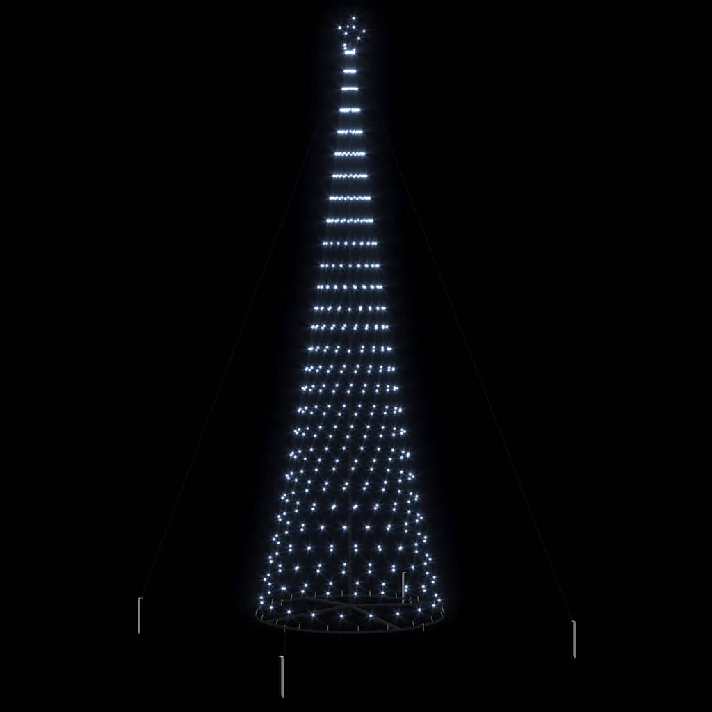 Led Kerstboom Met 555 Led Met Standaard Koudwit 500 Cm Metaal