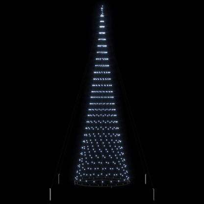Led Kerstboom Met 555 Led Met Standaard Koudwit 500 Cm Metaal