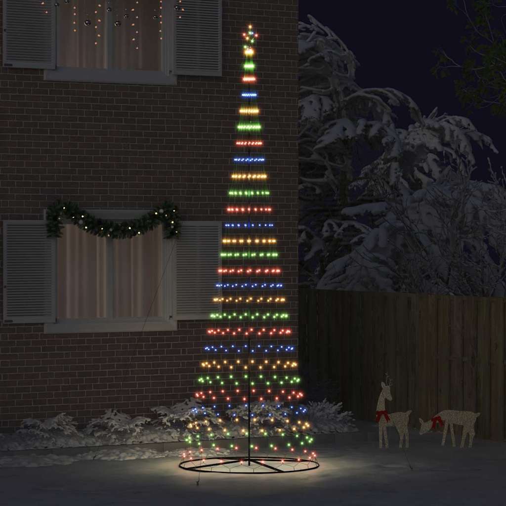 LED Kerstboom met 555 LED Multikleur 500 cm Metaal