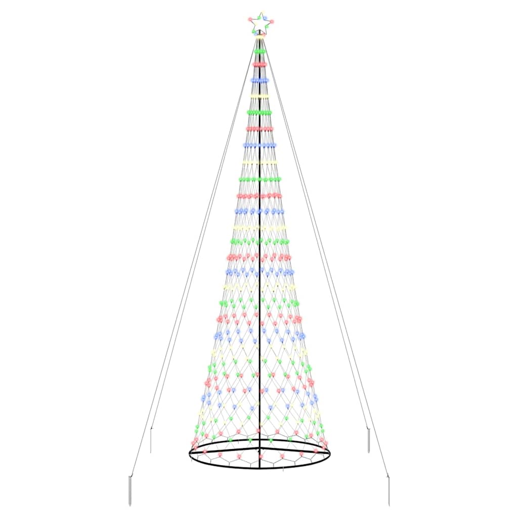 LED Kerstboom met 555 LED Multikleur 500 cm Metaal