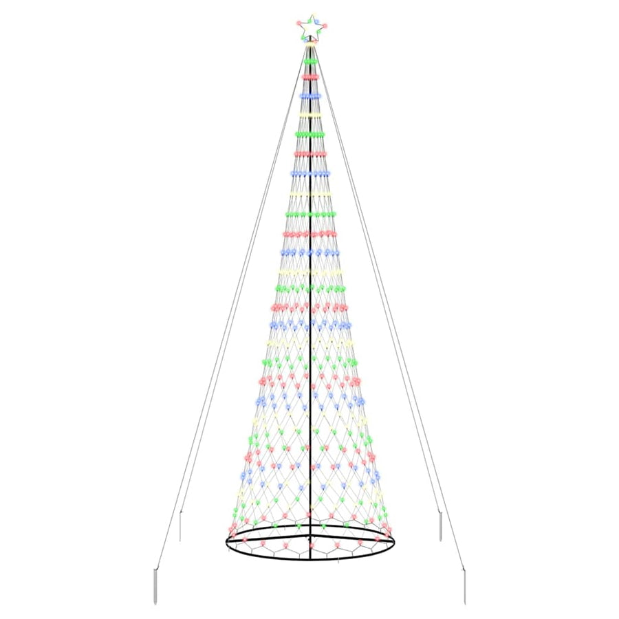 LED Kerstboom met 555 LED Multikleur 500 cm Metaal