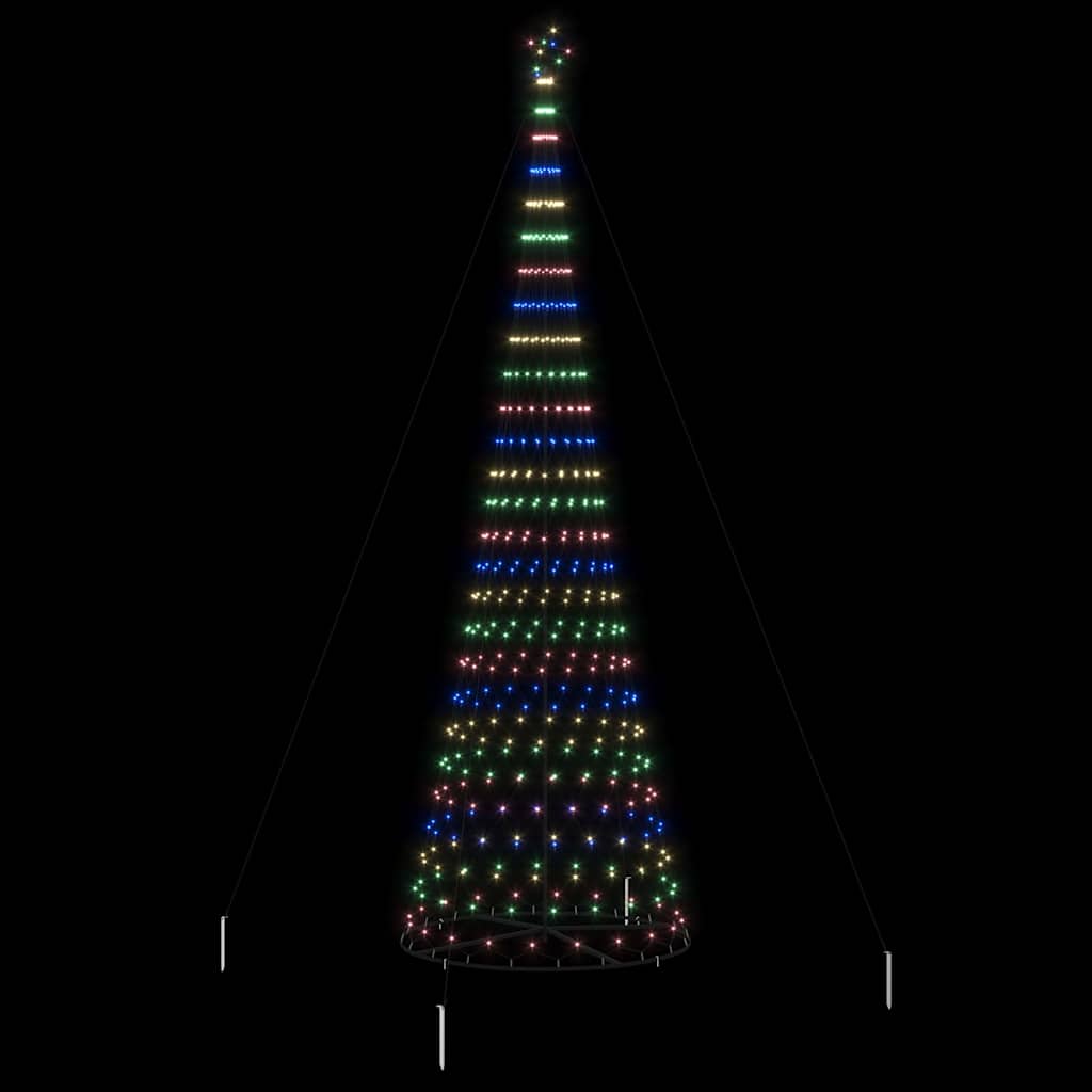 LED Kerstboom met 555 LED Multikleur 500 cm Metaal