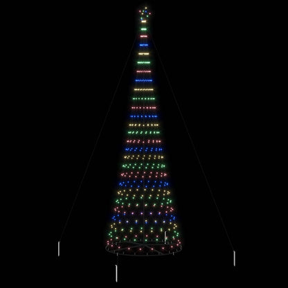 LED Kerstboom met 555 LED Multikleur 500 cm Metaal