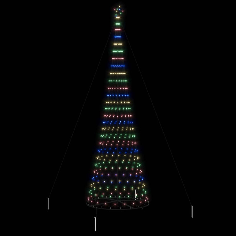 LED Kerstboom met 555 LED Multikleur 500 cm Metaal