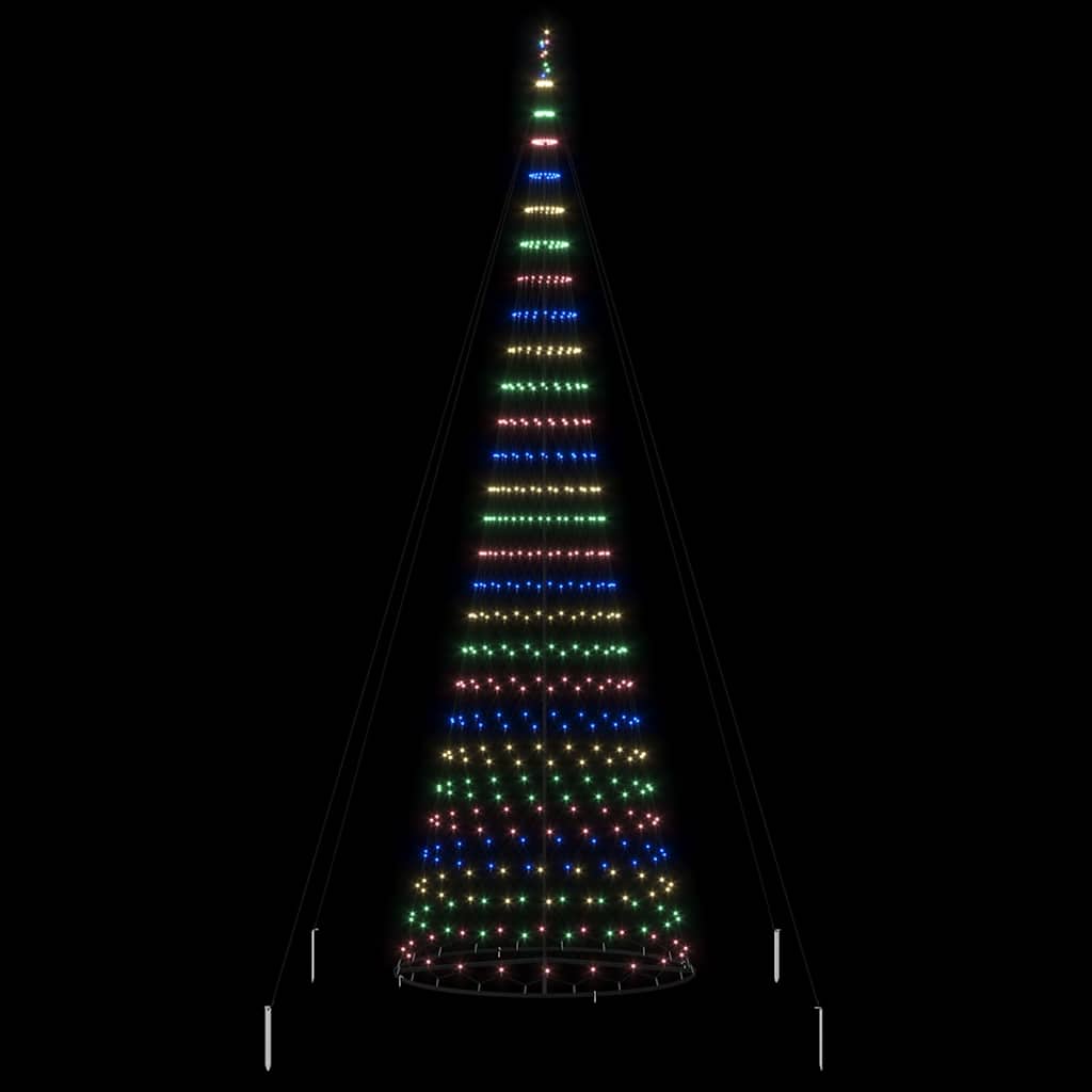 LED Kerstboom met 555 LED Multikleur 500 cm Metaal