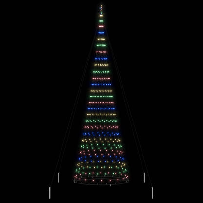 LED Kerstboom met 555 LED Multikleur 500 cm Metaal