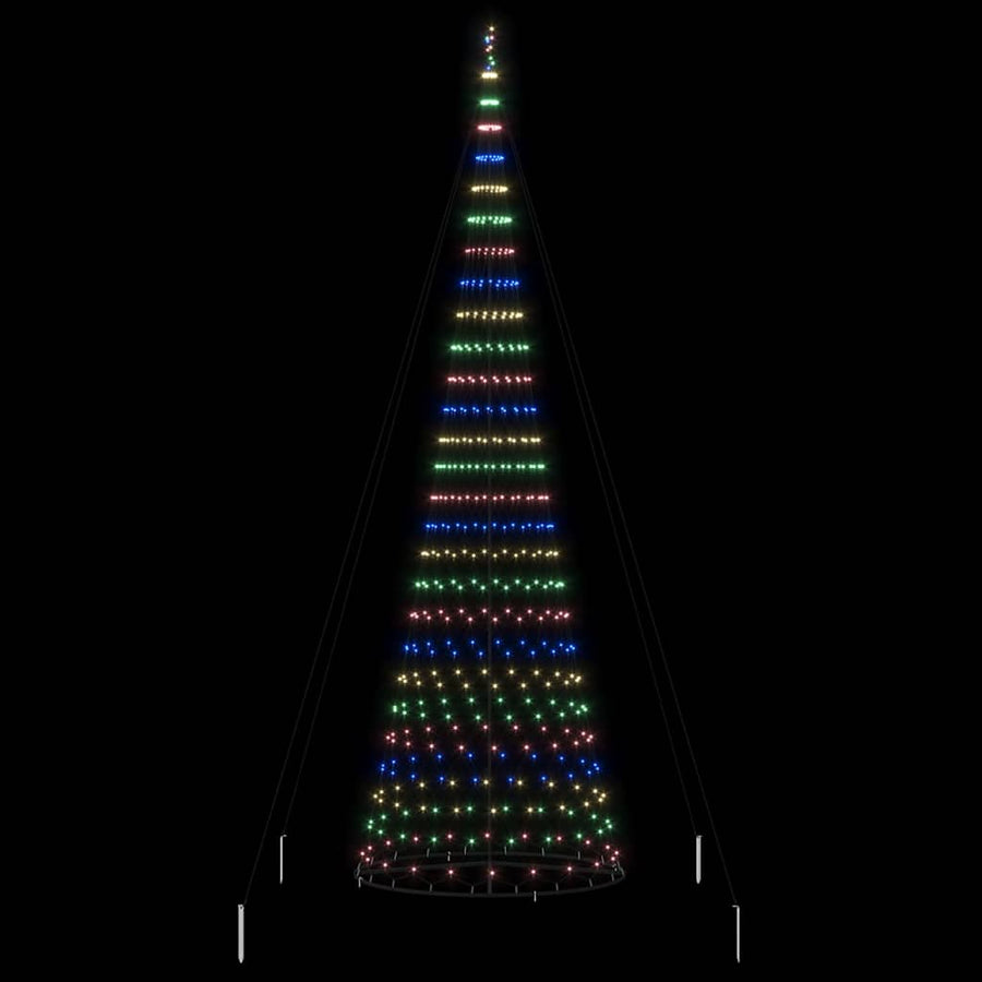 LED Kerstboom met 555 LED Multikleur 500 cm Metaal