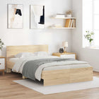Sonoma Wood Processed Bed Frame with Headboard 137 x 190 cm