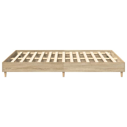 Bedframe 2 pcs Sonoma 152 x 203 cm Bewerkt hout
