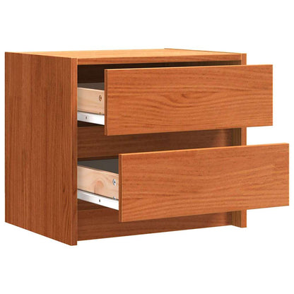 Nachtkastjes met lade Wasbruin 40 x 30.5 x 35.5 cm Grenenhout