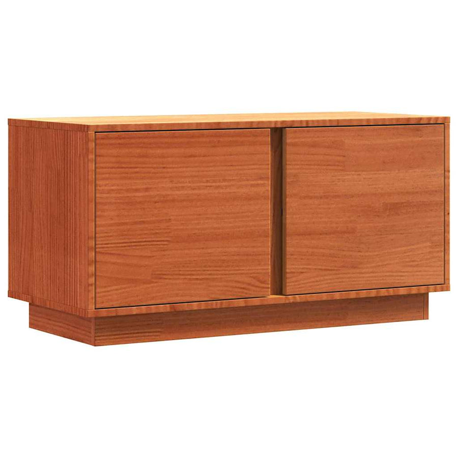 TV-kast Wasbruin 80 x 35 x 40,5 cm Massief grenenhout