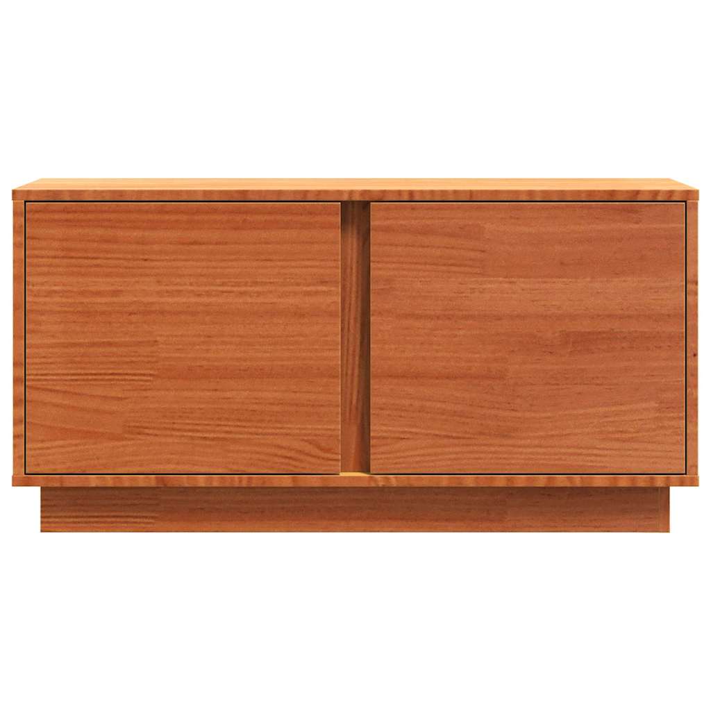 TV-kast Wasbruin 80 x 35 x 40,5 cm Massief grenenhout