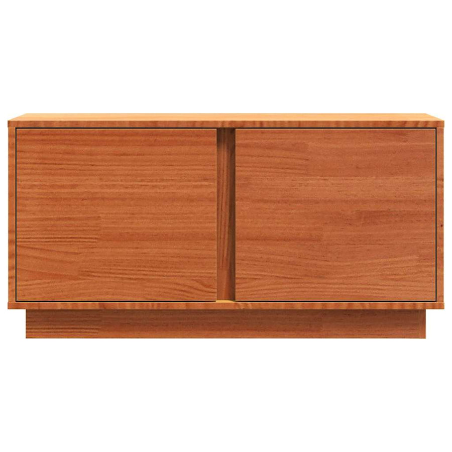 TV-kast Wasbruin 80 x 35 x 40,5 cm Massief grenenhout