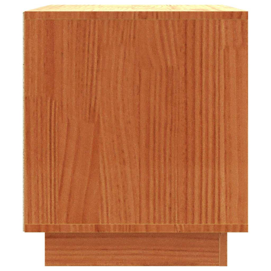 TV-kast Wasbruin 80 x 35 x 40,5 cm Massief grenenhout