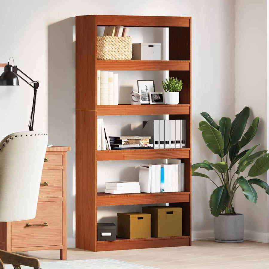 Boekenkast Wasbruin 80 x 30 x 167,5 cm Massief grenenhout
