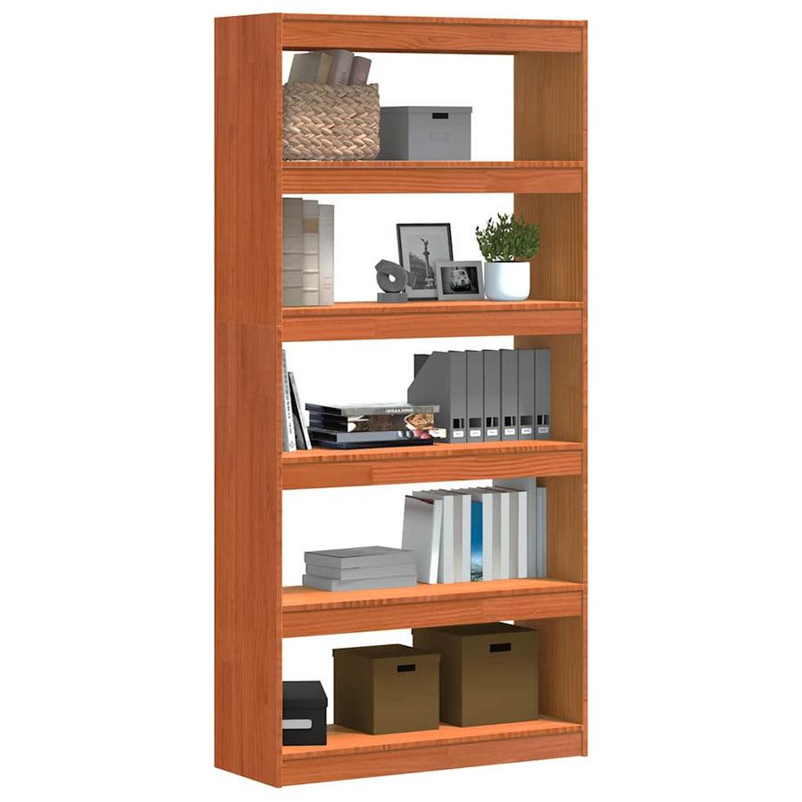 Boekenkast Wasbruin 80 x 30 x 167,5 cm Massief grenenhout