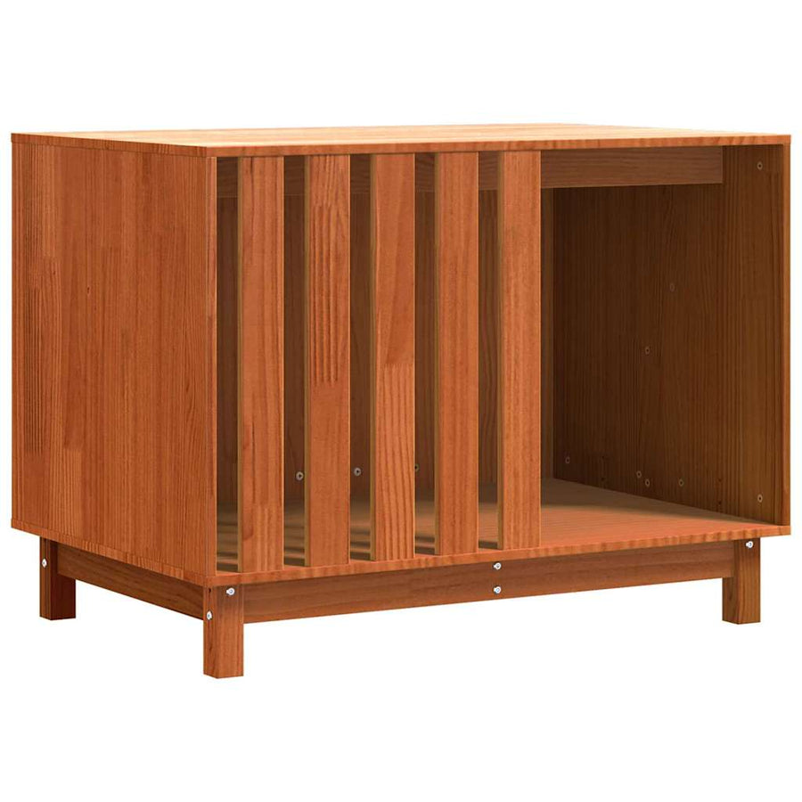 Hondenhuis Wasbruin 100 x 70 x 70 cm Massief grenenhout