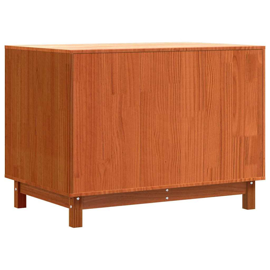 Hondenhuis Wasbruin 100 x 70 x 70 cm Massief grenenhout