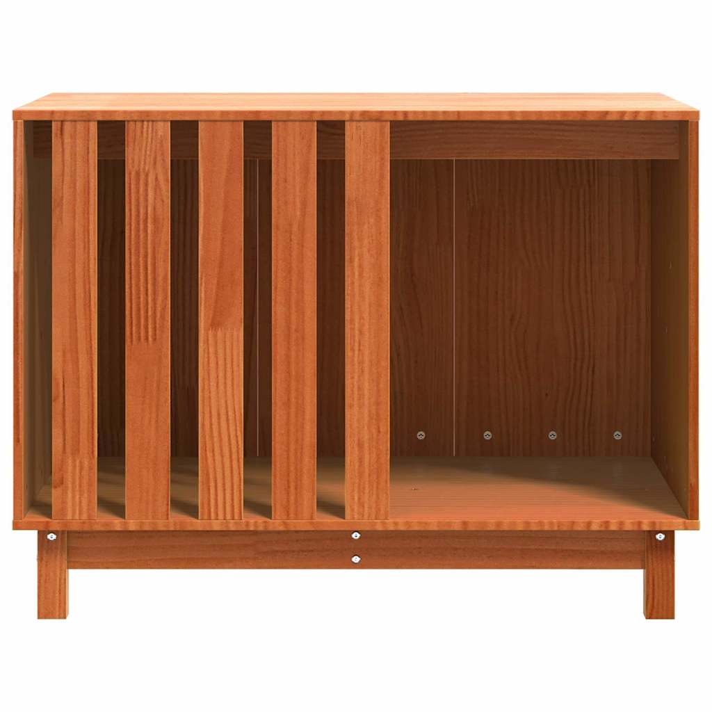 Hondenhuis Wasbruin 100 x 70 x 70 cm Massief grenenhout